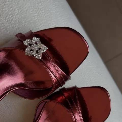 Floral Accent Heels